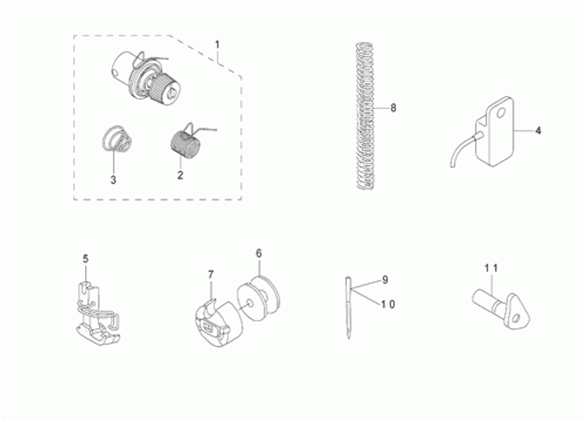 DDL-8700-7 - 15. EXCLUSIVE PARTS FOR DDL-8700A-7