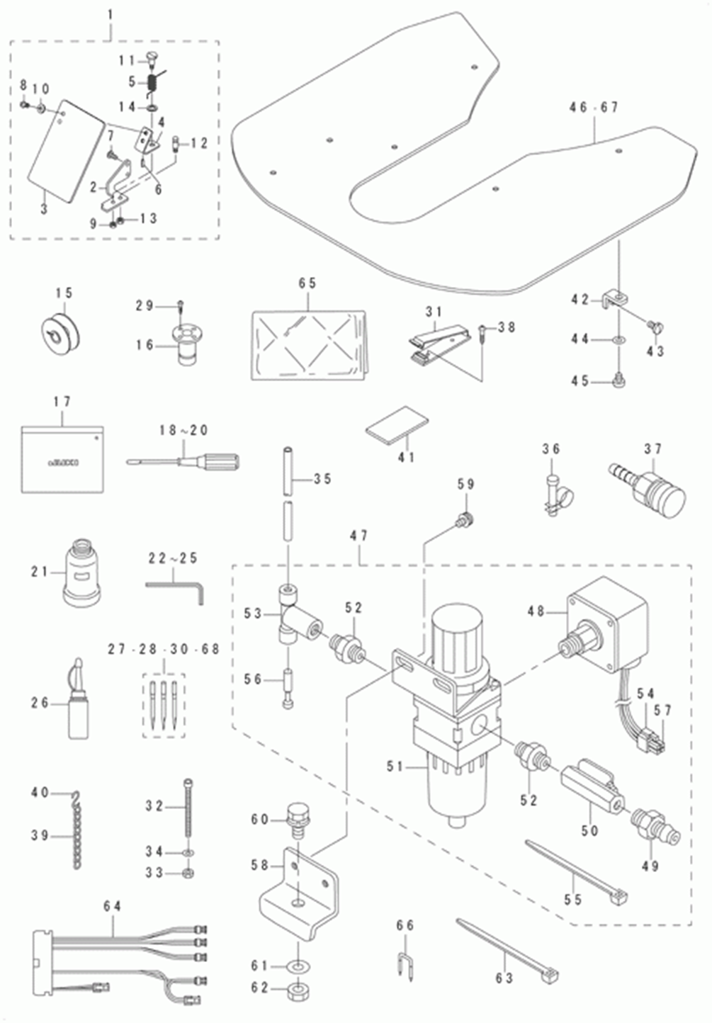 LK-1942GA - 20.ACCESSORIE PART COMPONENTS