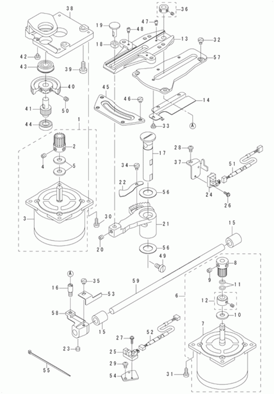 LK-1941ZA - 11.FEED MECHANISM COMPONENTS