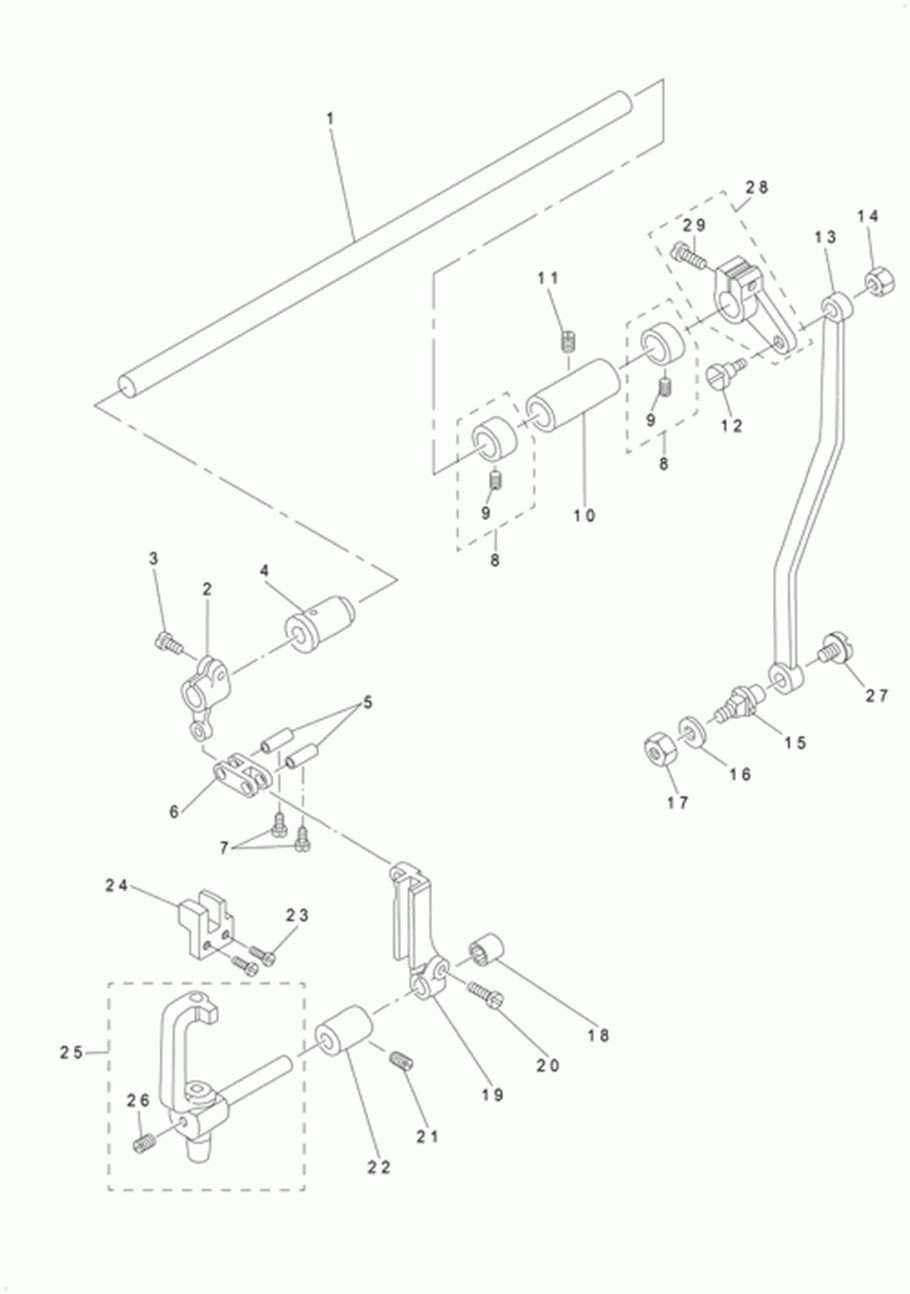 DLN-5410N - 6. NEEDLE BAR FRAME COMPONENTS