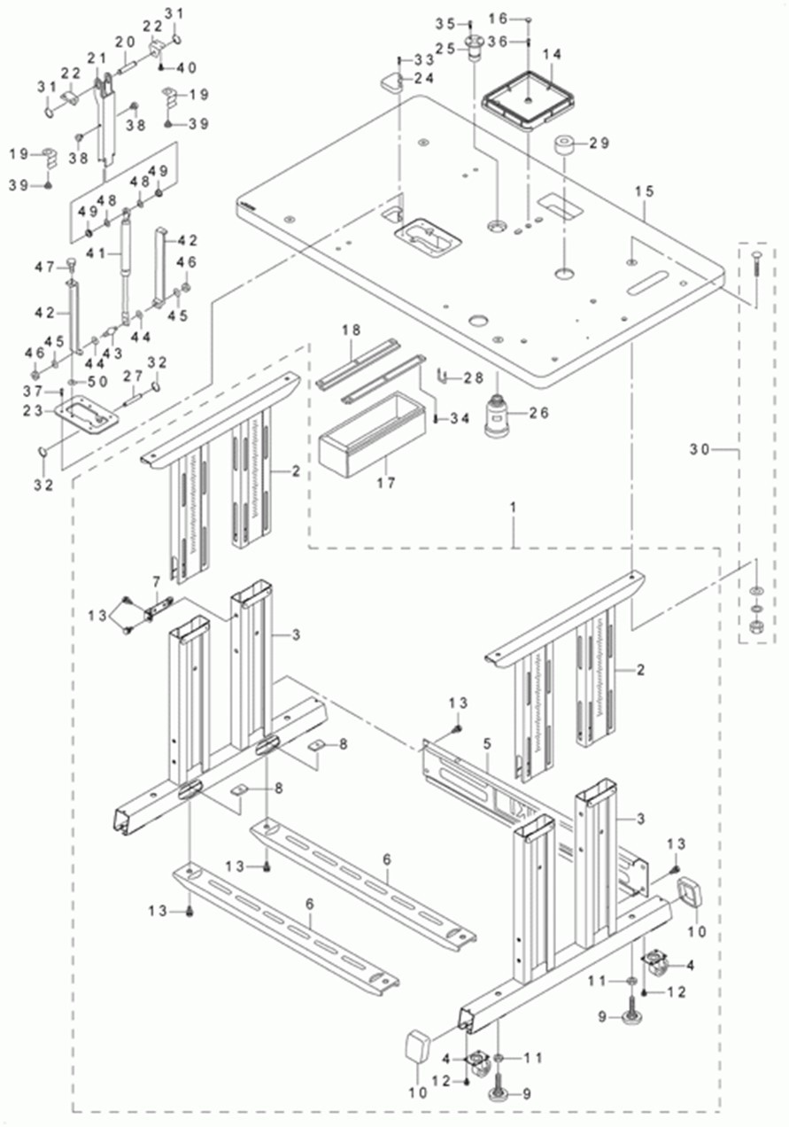 AMS-215D - 14.TABLE COMPONENTS