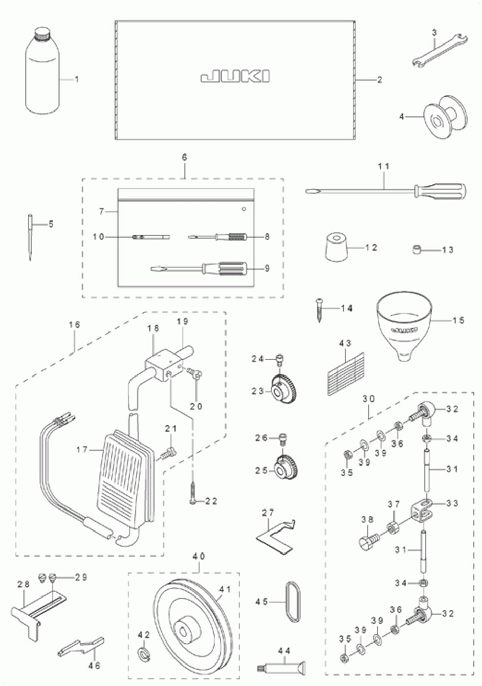 DLN-6390-7 - 16.ACCESSORIE PARTS COMPONENTS