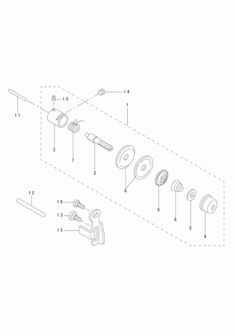 DU-140 - 7.THREAD TENSION COMPONENTS