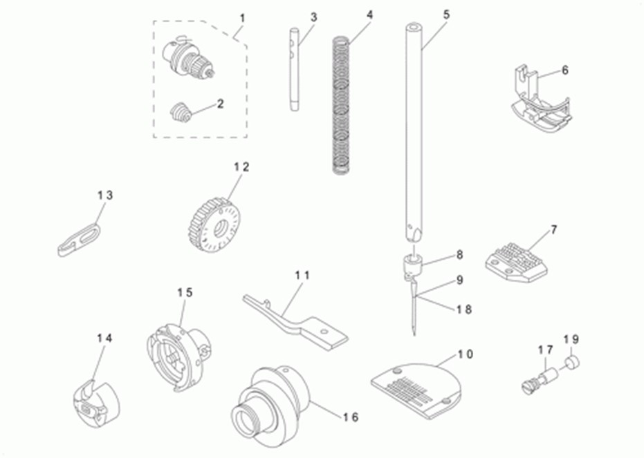 DLN-5410N - 11. EXCLUSIVE PARTS FOR DLN-5410NH