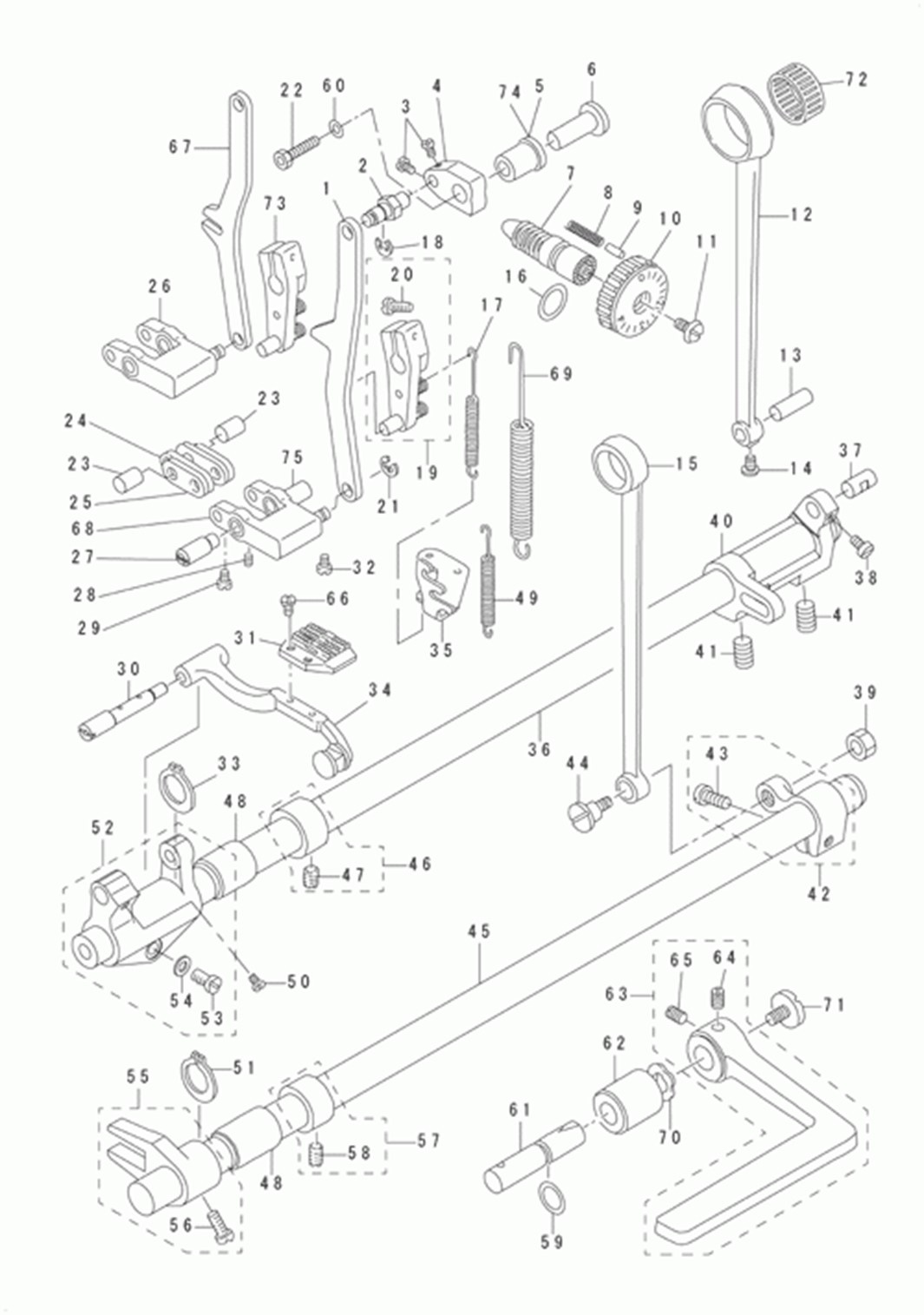 DLN-5410NJ-7 - 5. FEED MECHANISM COMPONENTS