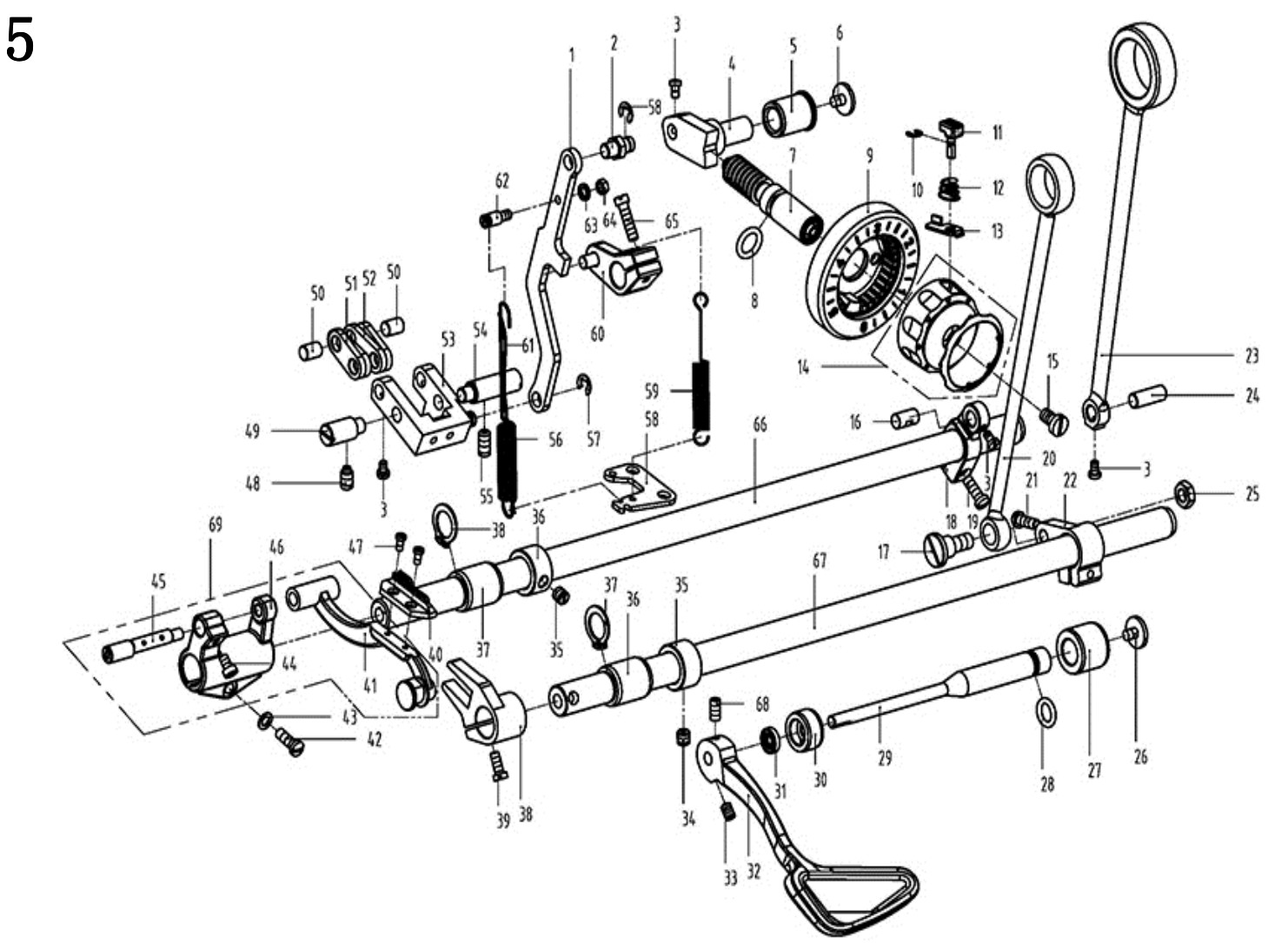 5. Feed mechanism components фото