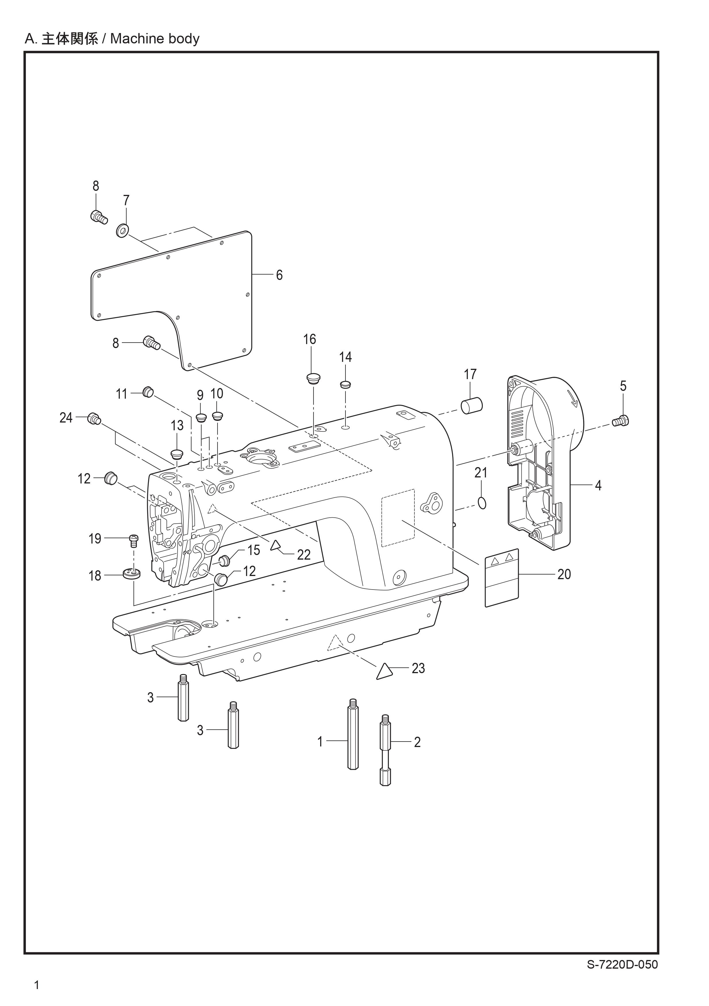 1 MACHINE BODY