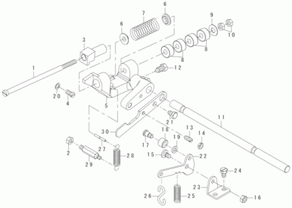 MB-1373 - 9. STOP MOTION MECHANISM COMPONENTS