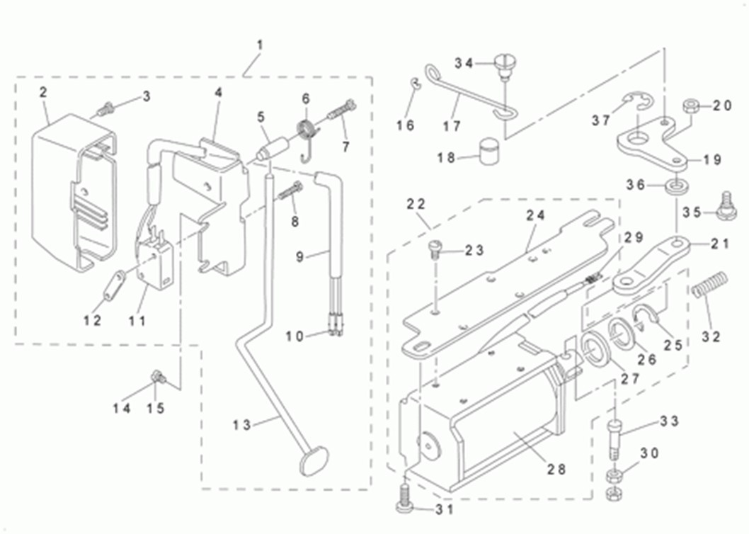 DLN-5410NJ-7 - 8. AUTOMATIC REVERSE FEED MECHANISM COMPONENTS