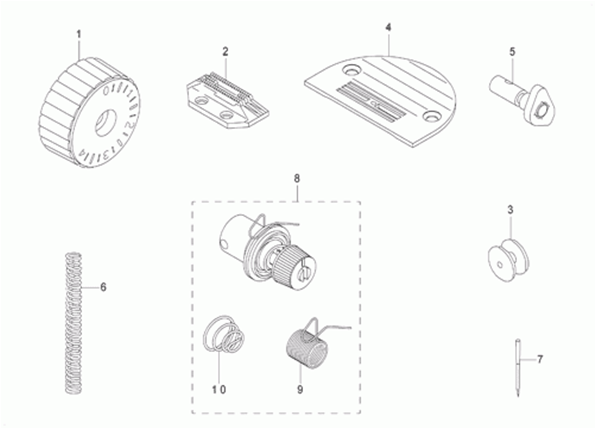 DDL-8700 - 11. EXCLUSIVE PARTS FOR DDL-8700A