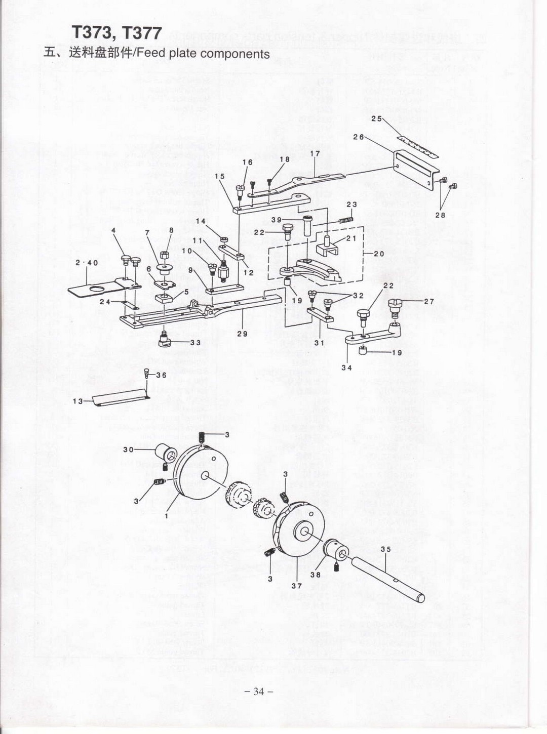 5 Feed plate components фото