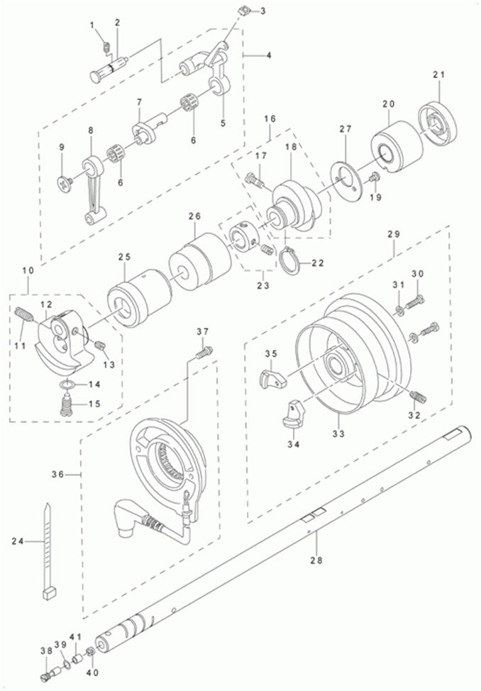 DLM-5400N-7 - 2. MAIN SHAFT COMPONENTS