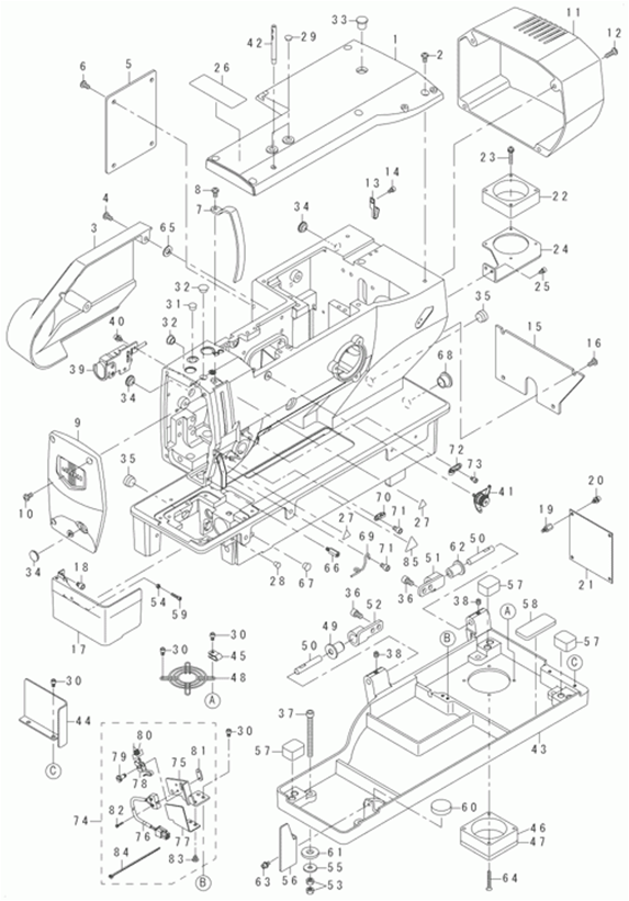 LBH-1790 - 1. FRAME & MISCELLANEOUS COVER COMPONENTS (1)