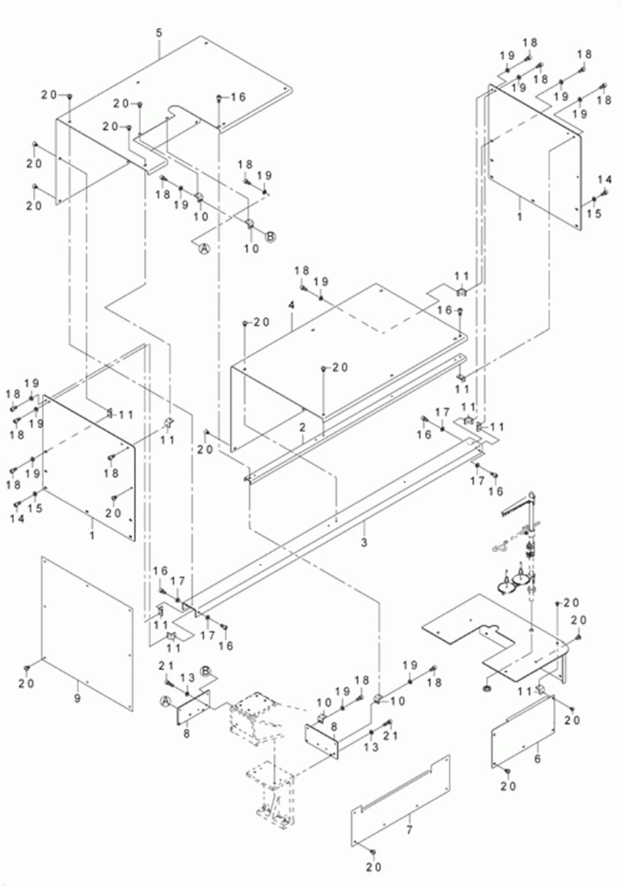 AVP-875S - 28. MAIN BODY COVER COMPONENTS