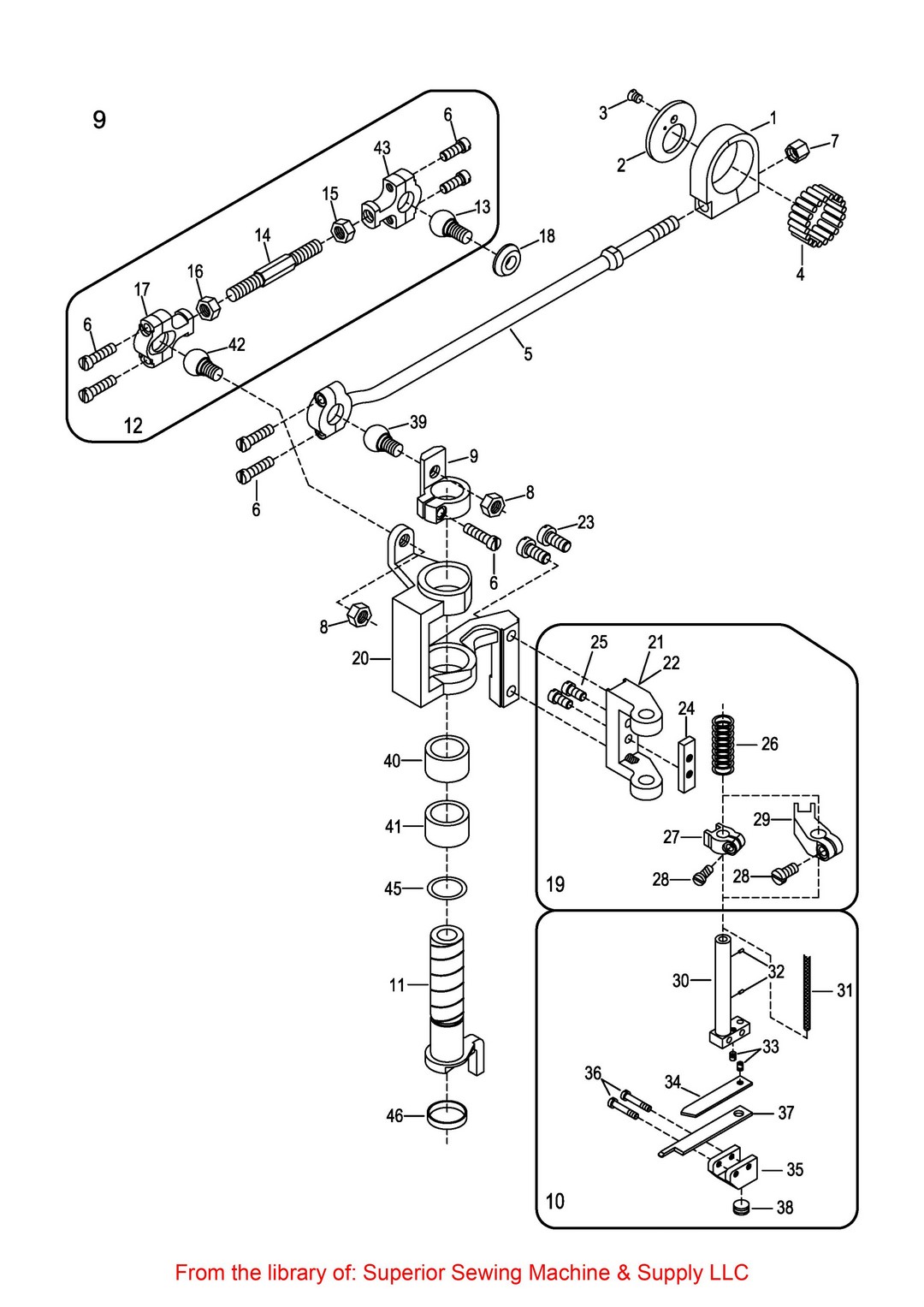 5 Sreacer & Knife Drive Mechanism фото