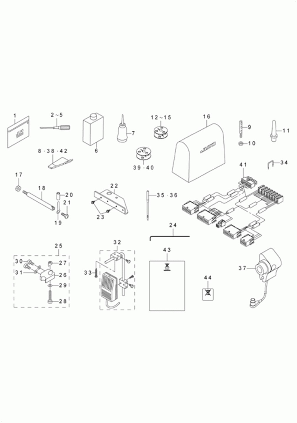 LU-2260N-7 - 24.ACCESSORIES PARTS COMPONENTS