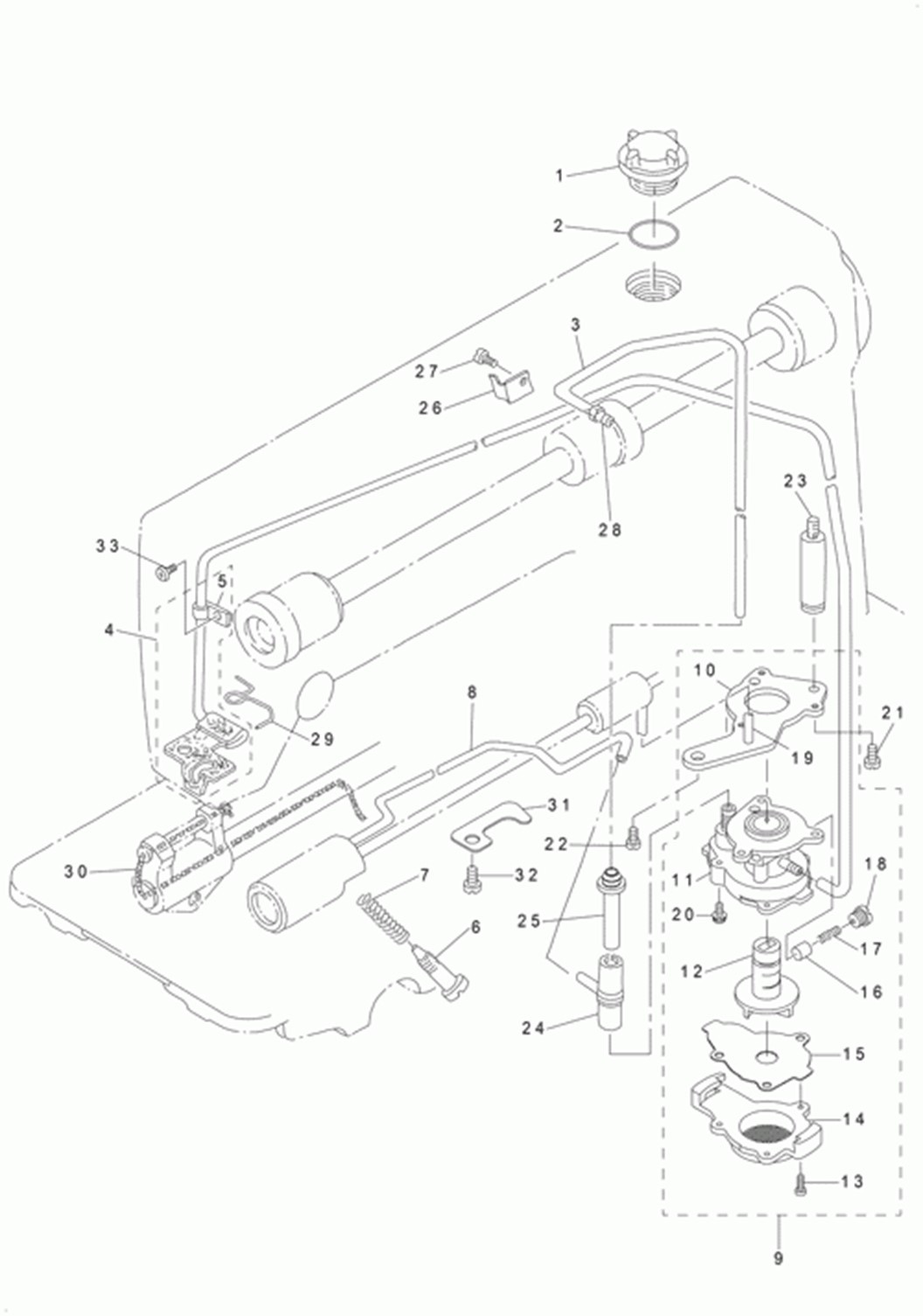 DLN-5410N - 7. OIL LUBRICATION COMPONENTS