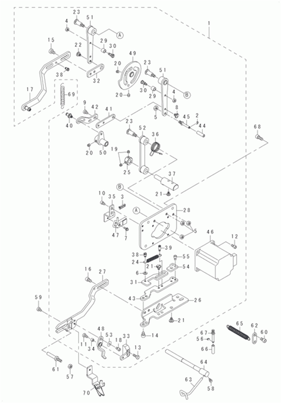 LBH-1790 - 7. NEEDLE THREAD TRIMMER COMPONENTS