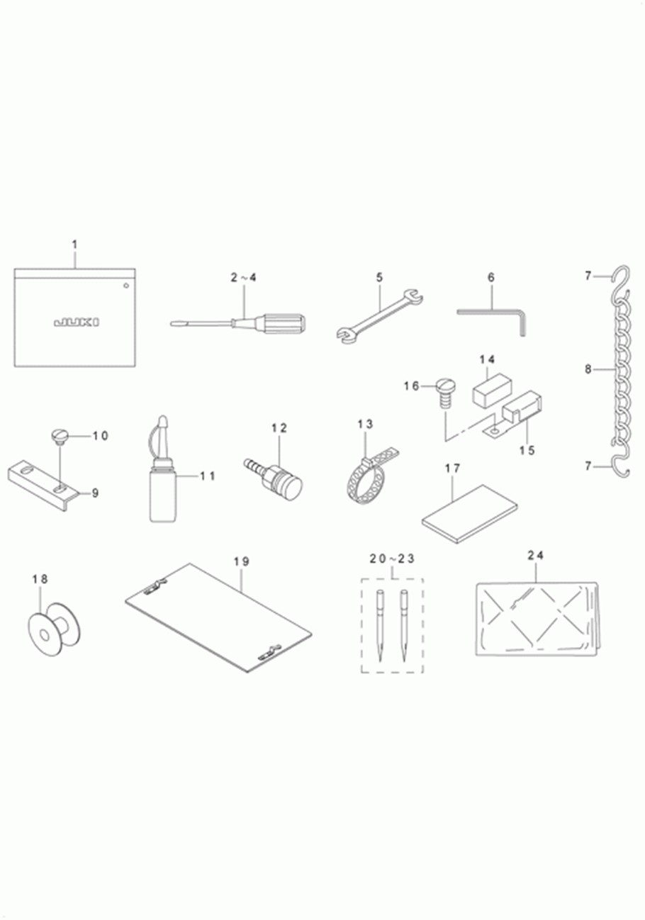 AMS-210D - 22.ACCESSORIE PART COMPONENTS