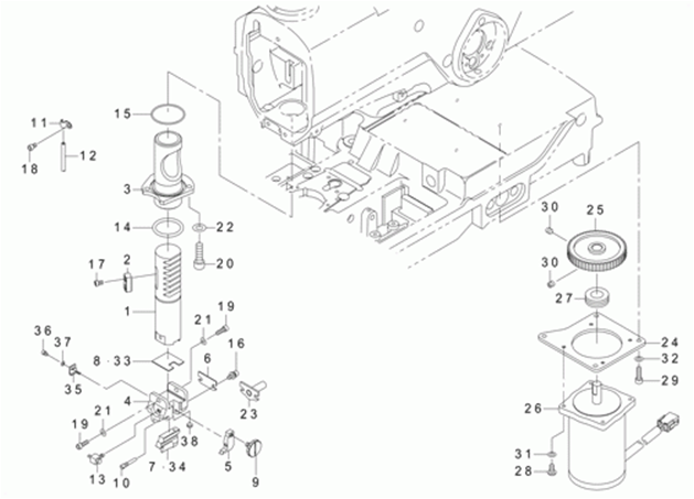 MEB-3200CS - 24. CLOTH CUTTING COMPONENTS (2)