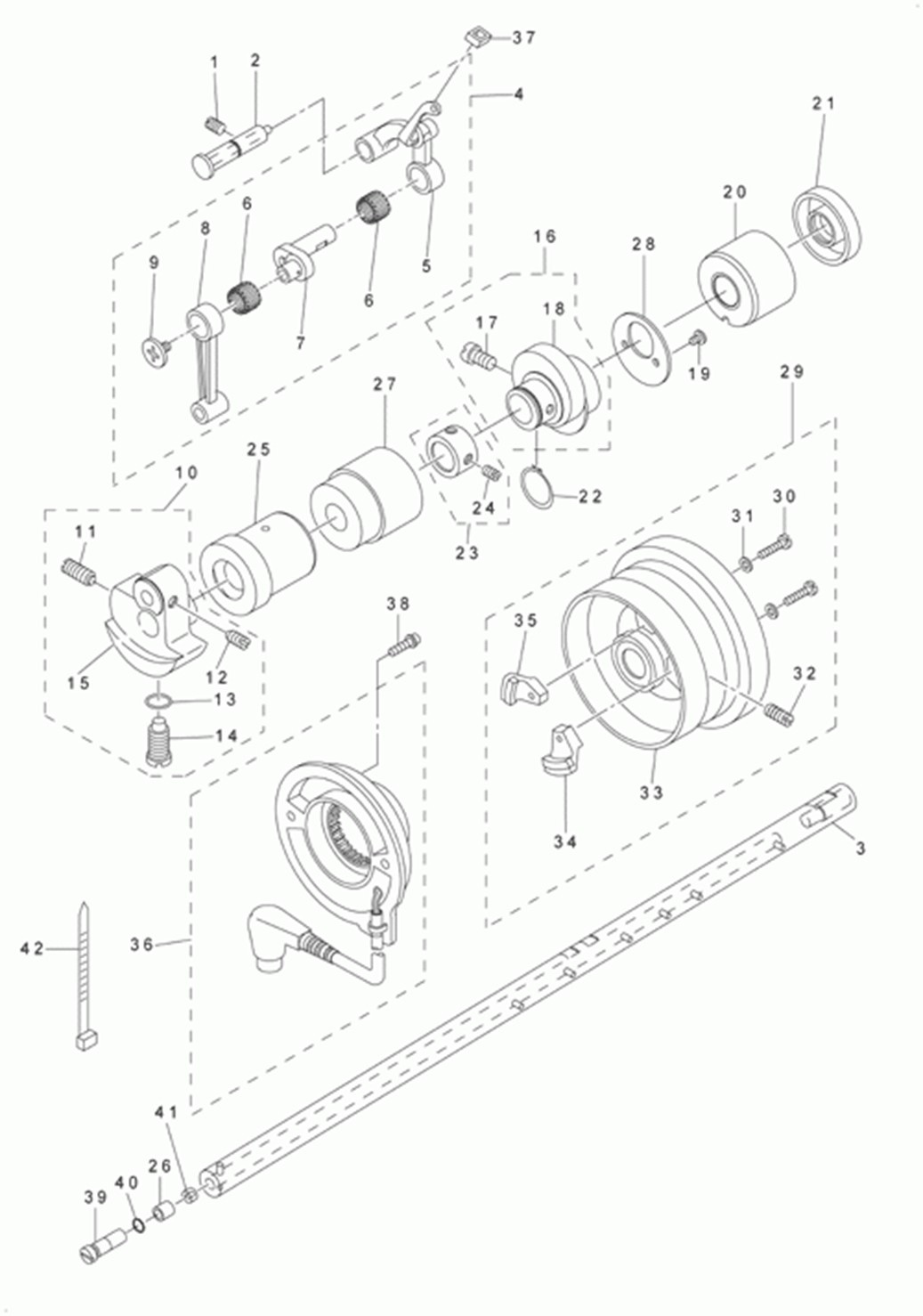 DLU-5490N - 2. MAIN SHAFT COMPONENTS