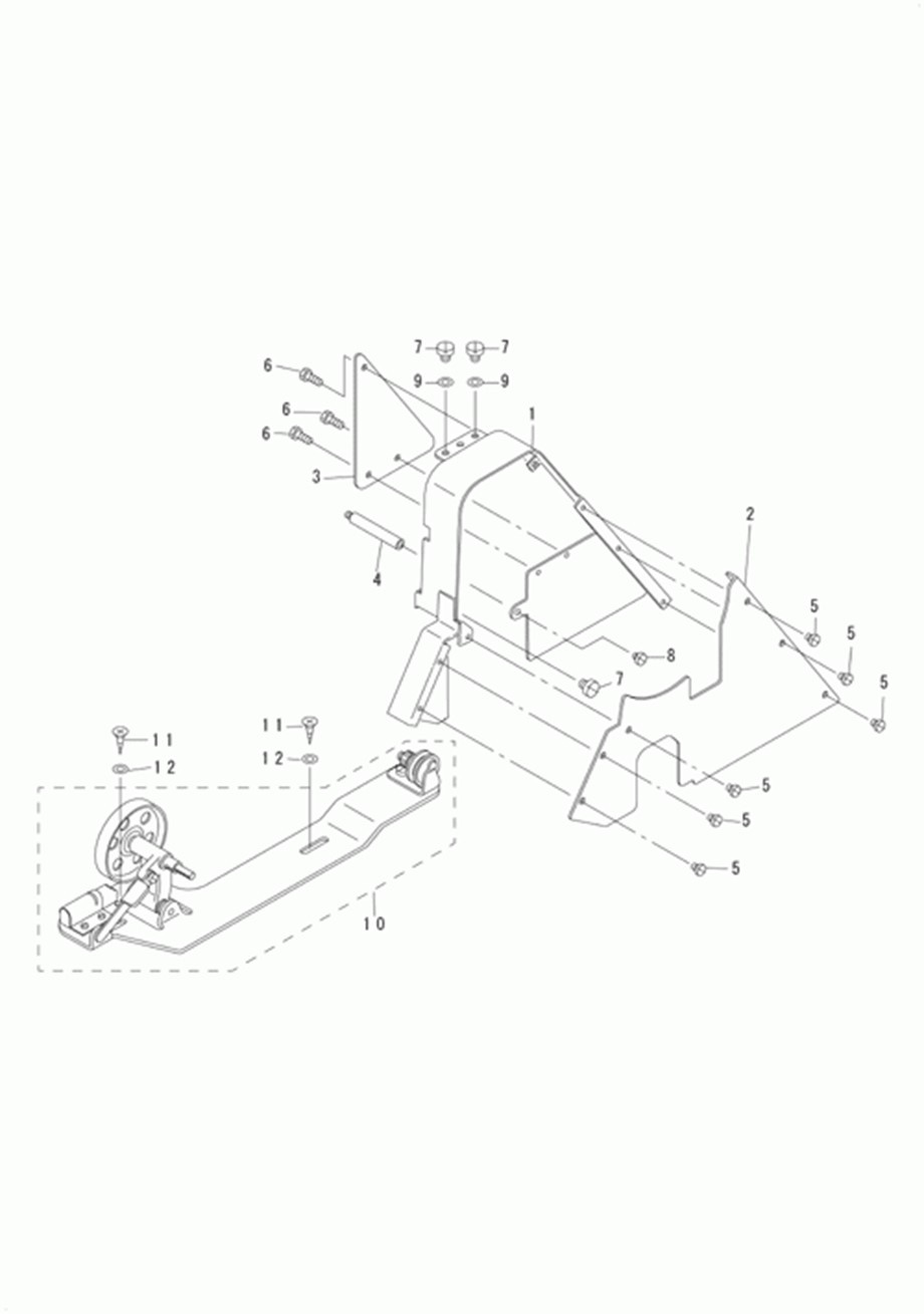 DU-140 - 10.BELT COVER & THREAD WINDER COMPONENTS