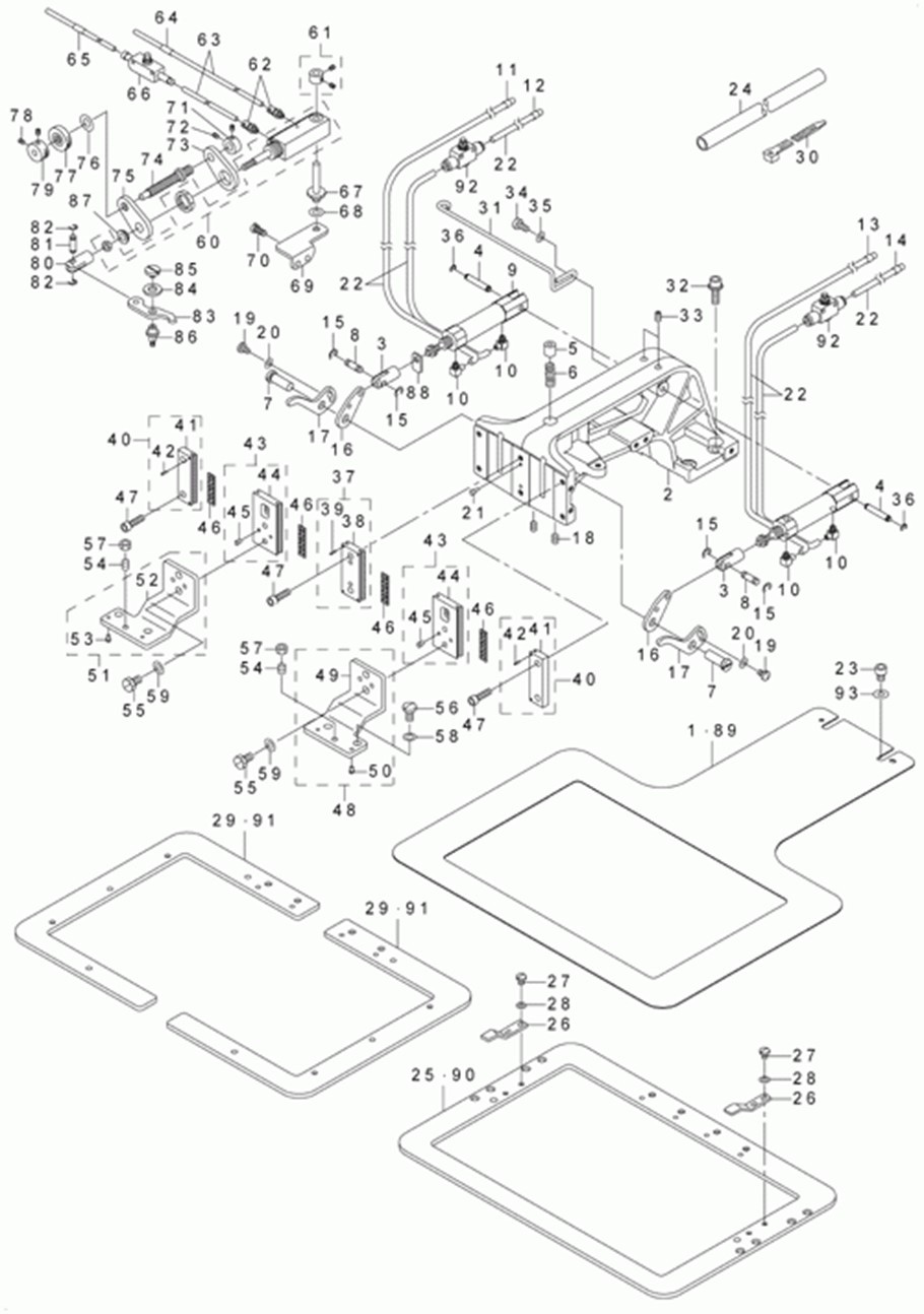 AMS-215D - 10.CLOTH FEED MECHANISM COMPONENTS