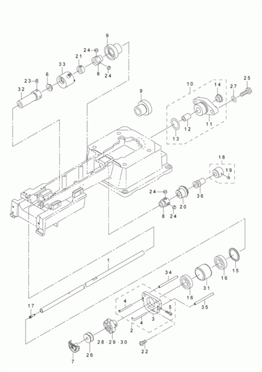 AVP-875A - 8. SHUTTLE DRIVER SHAFT COMPONENTS