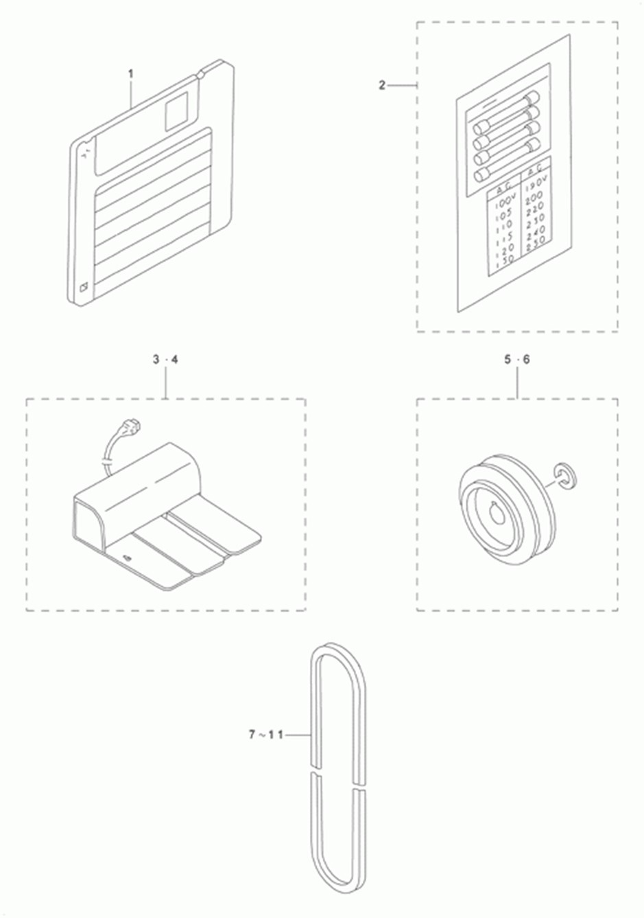 AMS-223C - 22. PEDAL & ELECTRIC EQUIPMENT ACCESSORIE PART COMPONENTS