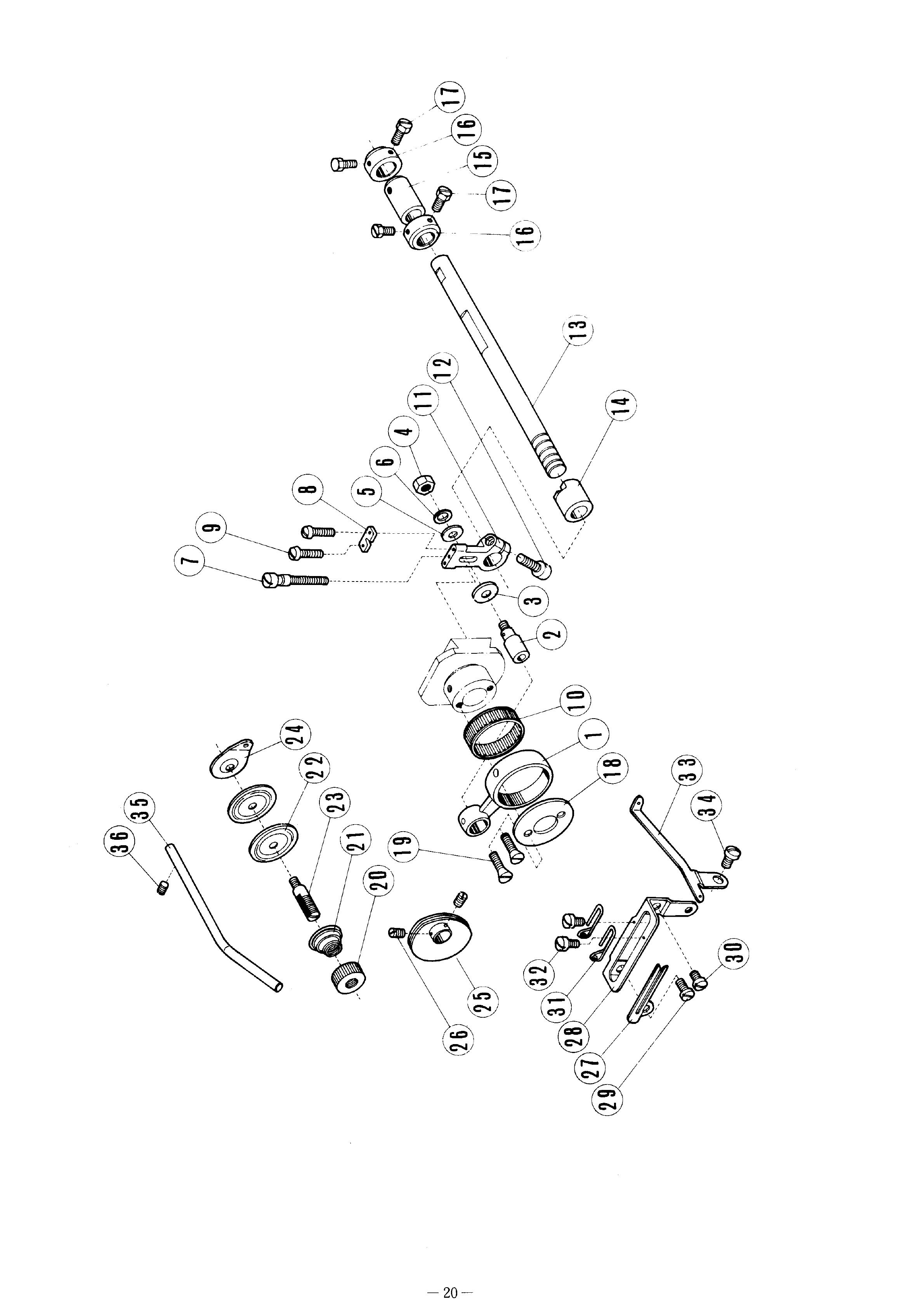 10 DOUBLE CHAINSTITCH LOOPER DRIVE MECHANISM