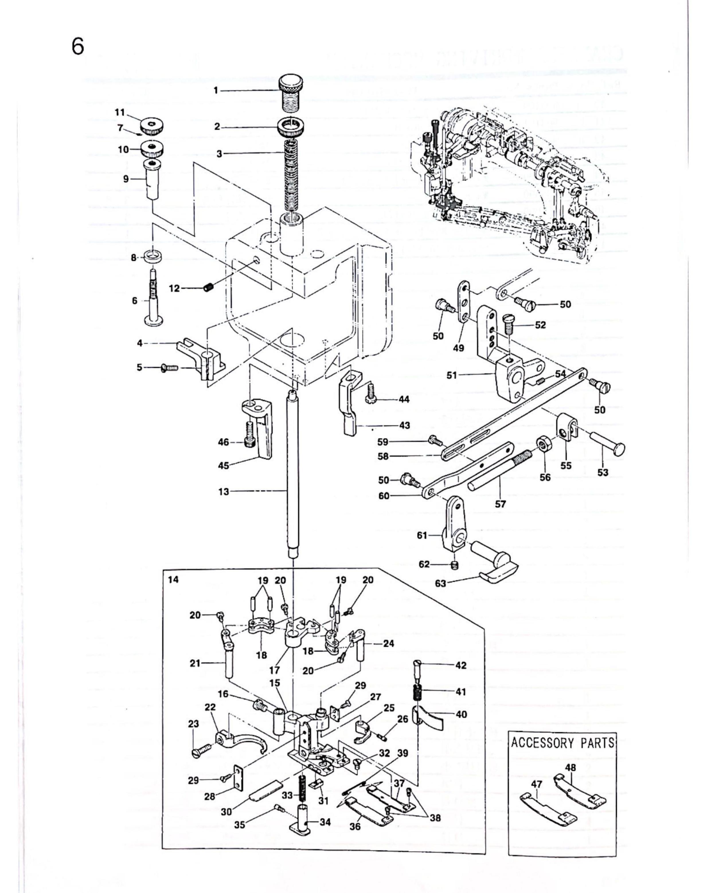 6 PRESSER FOOT MECHANISM