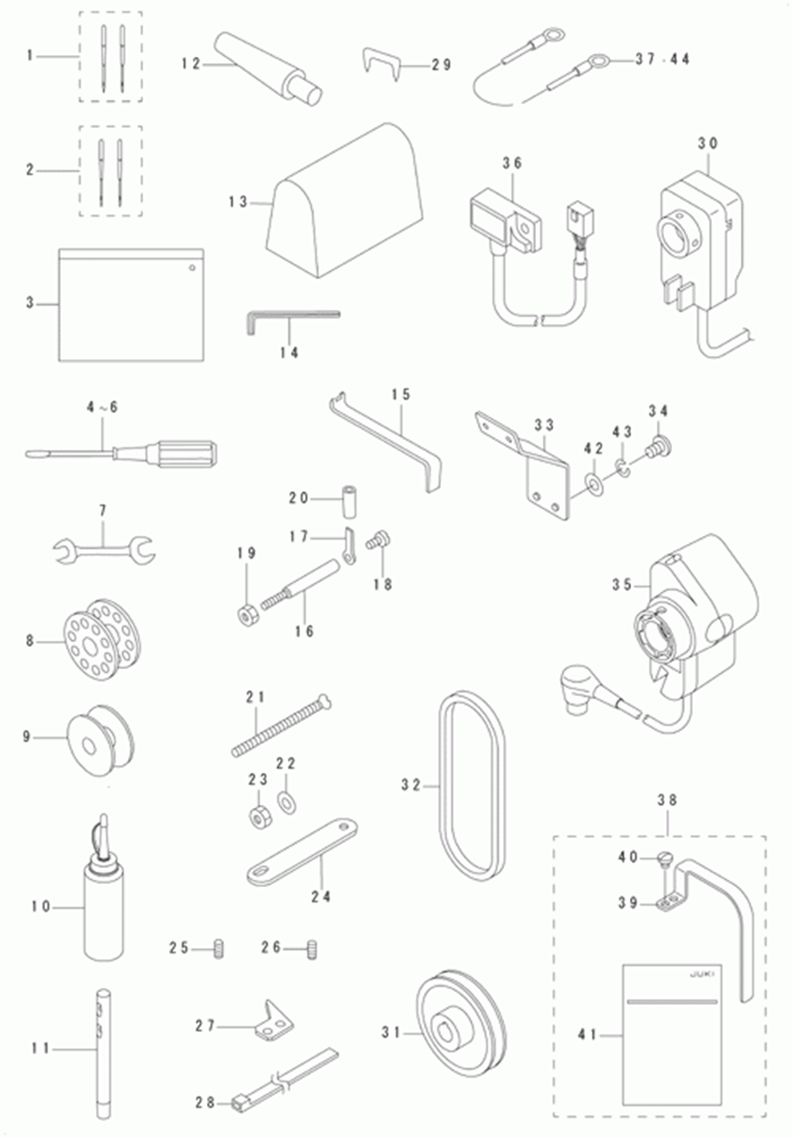 DSC-246 - 14.ACCESSORIES PARTS COMPONENTS