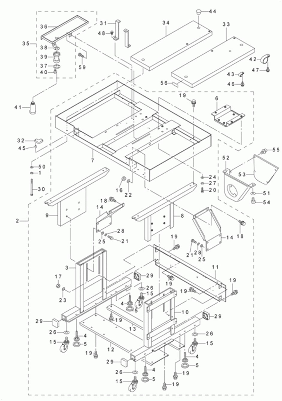 AMS-223C - 16. TABLE COMPONENTS