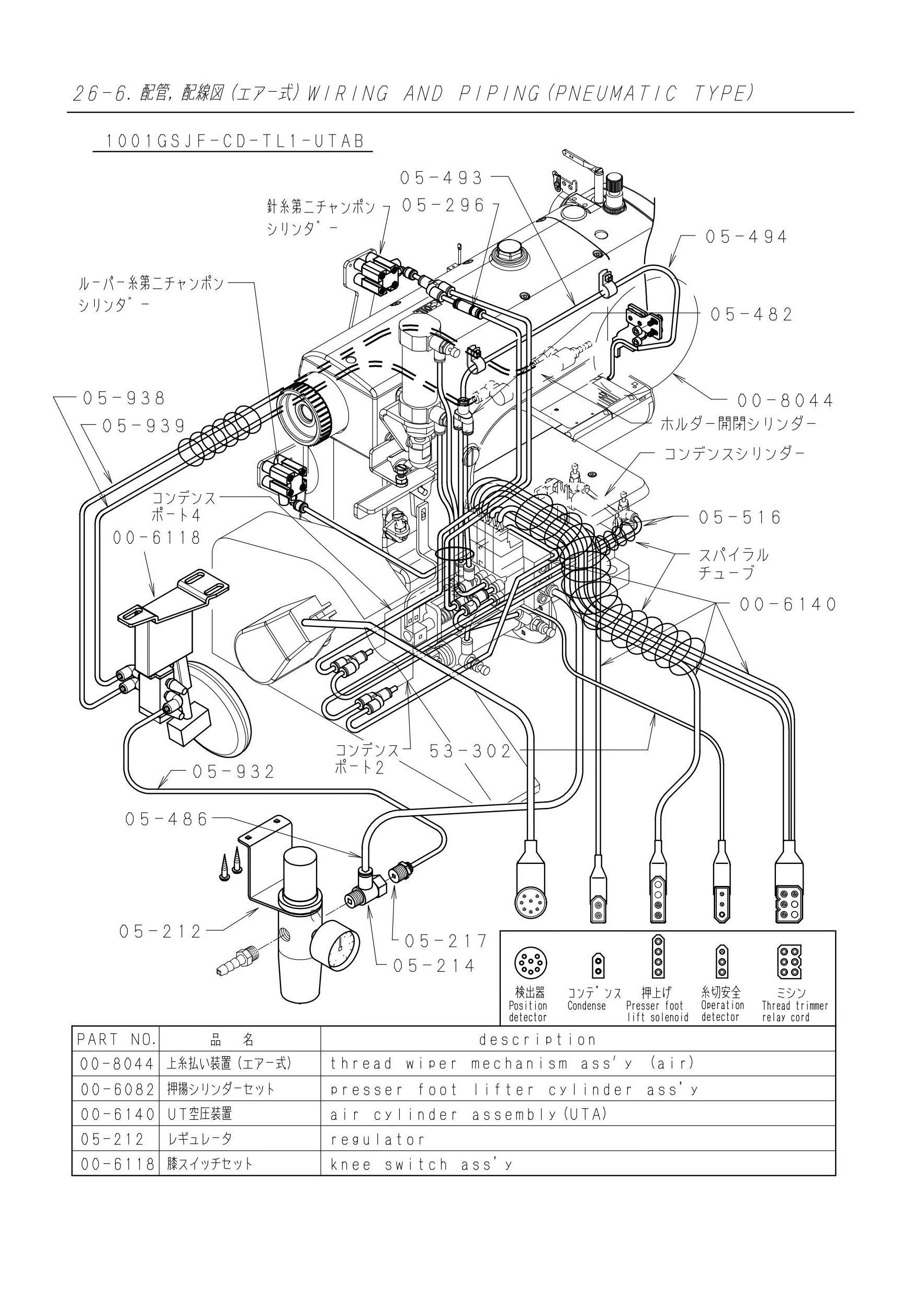 26.6 WIRING AND PIPING (PNEUMATIC TYPE)