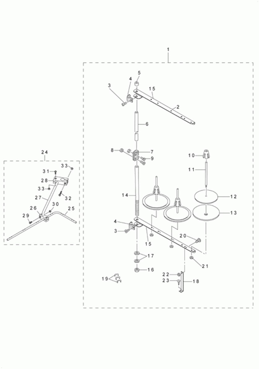 MOL-254 - 27. THREAD STAND COMPONENTS