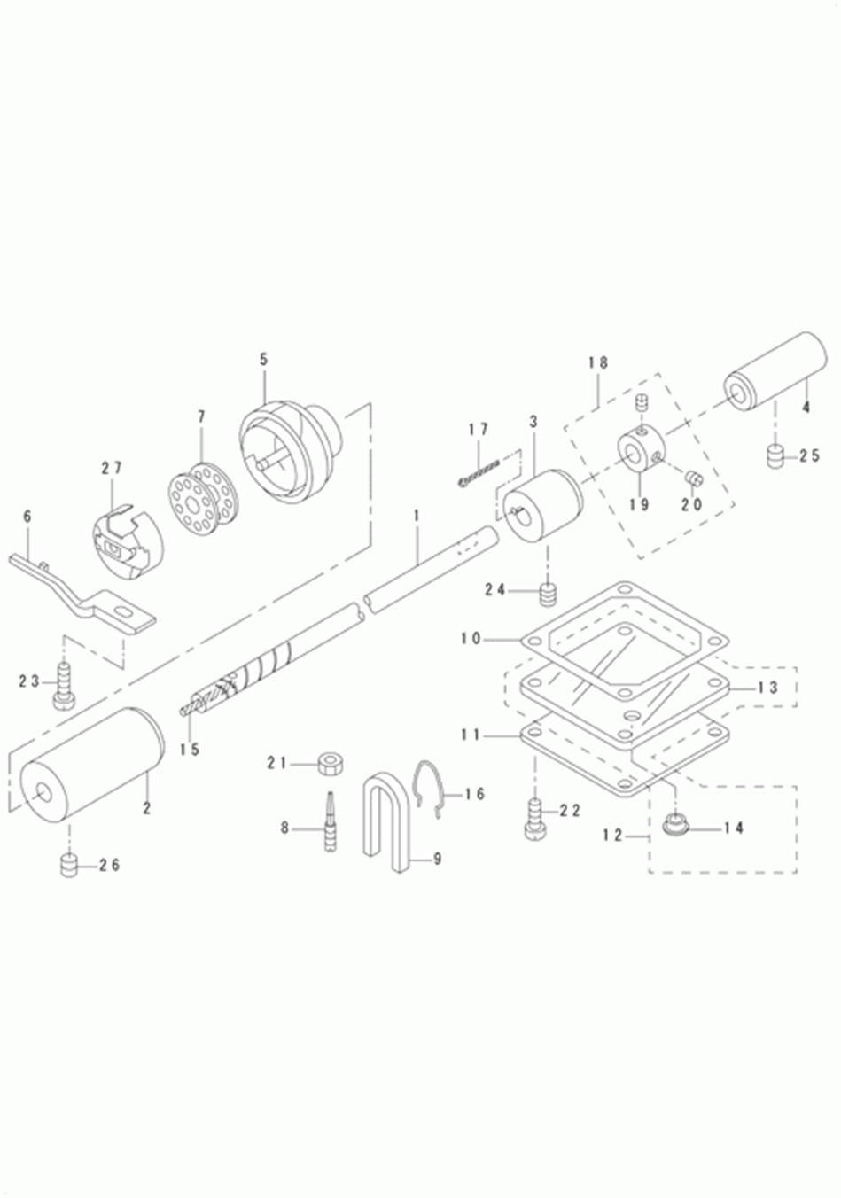 DU-140 - 6.HOOK DRIVING SHAFT COMPONENTS