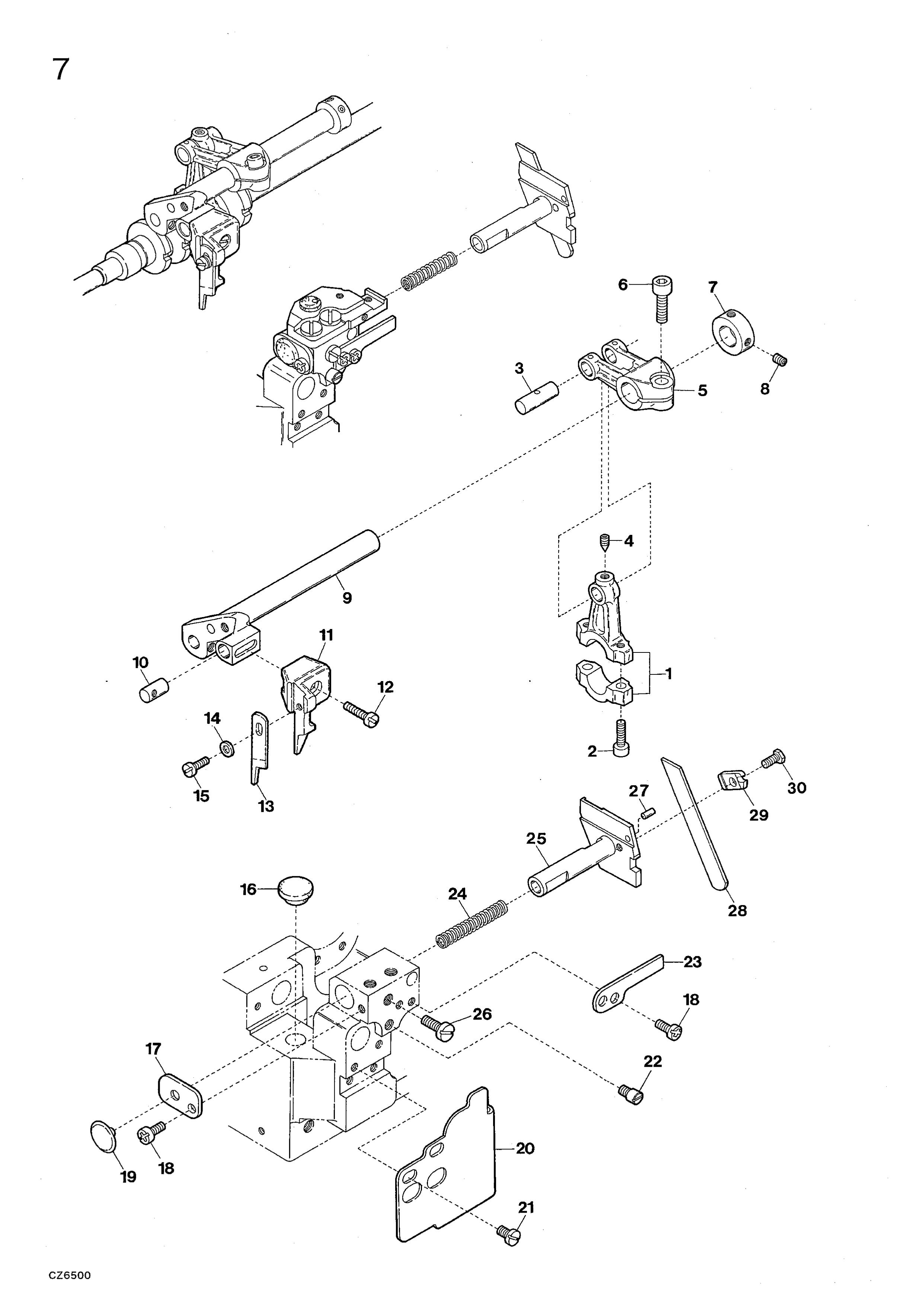 7 KNIFE DRIVING MECHANISM