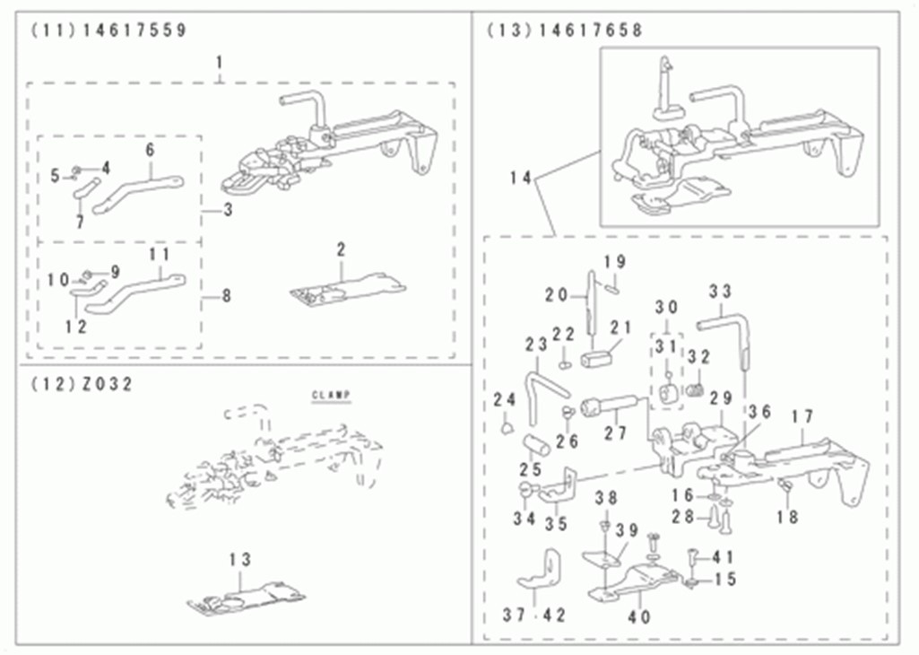 MB-1800ABR10 (с устройством для подачи пуговиц) - 16. ATTACHMENT COMPONENTS FOR MODEL MB-1800 (4)