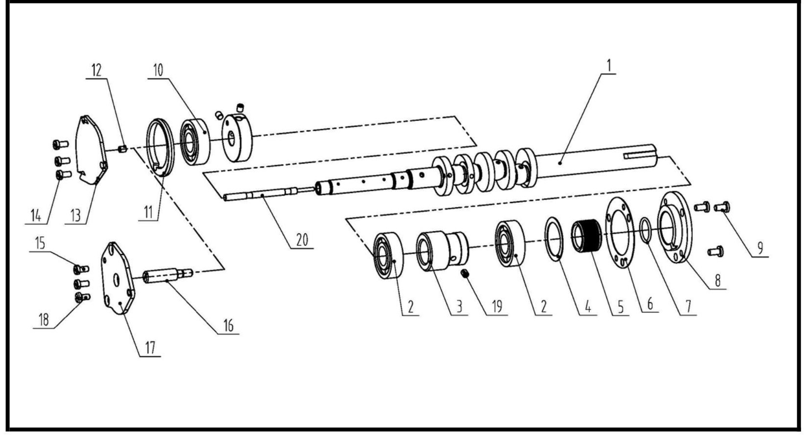 4 MAIN SHAFT ASSEMBLIES фото