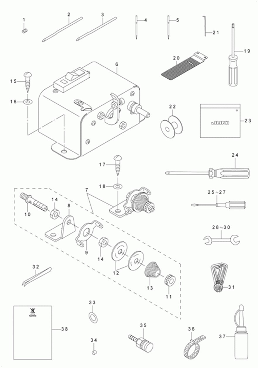 MOL-254 - 28. ACCESSORY PARTS COMPONENTS