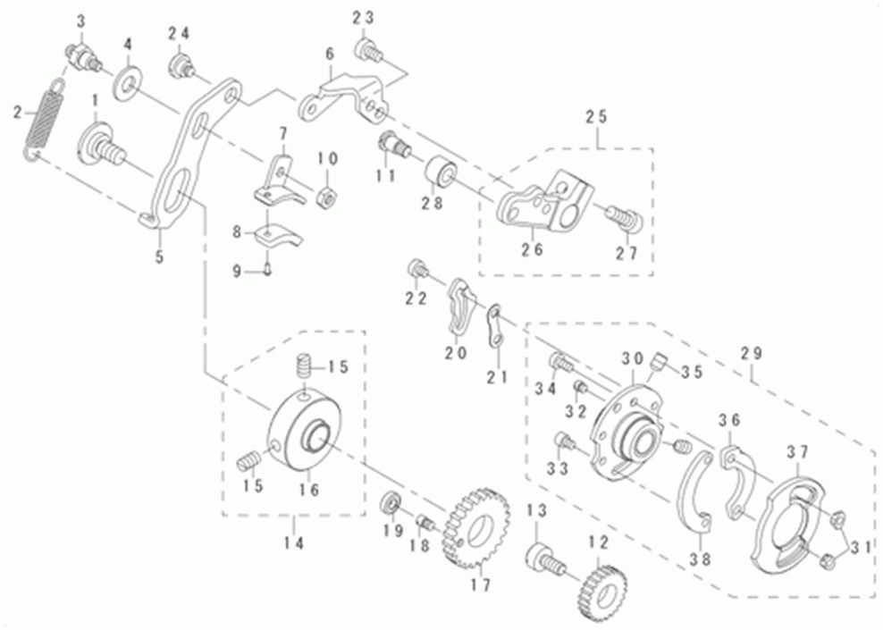 MB-1373 - 10. STITCH SELECTING PARTS COMPONENTS