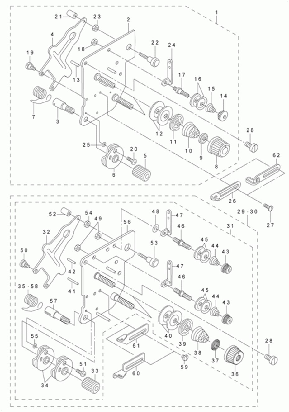 LU-2210N-7 - 12.THREAD TENSION COMPONENTS