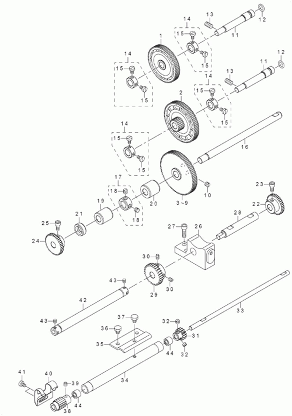 DLN-6390 - 5.FEED MECHANISM COMPONENTS