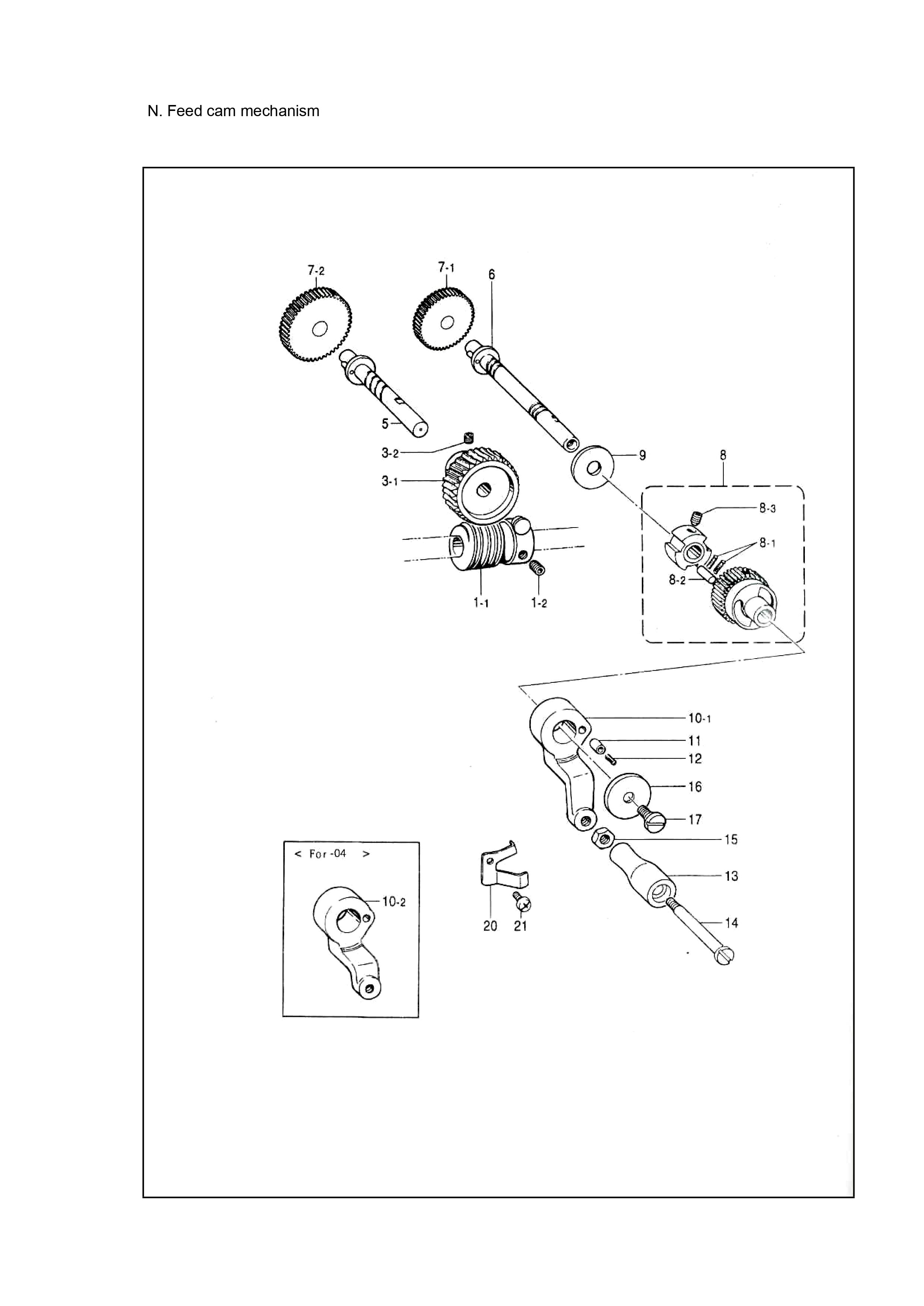 15 FEED CAM MECHANISM