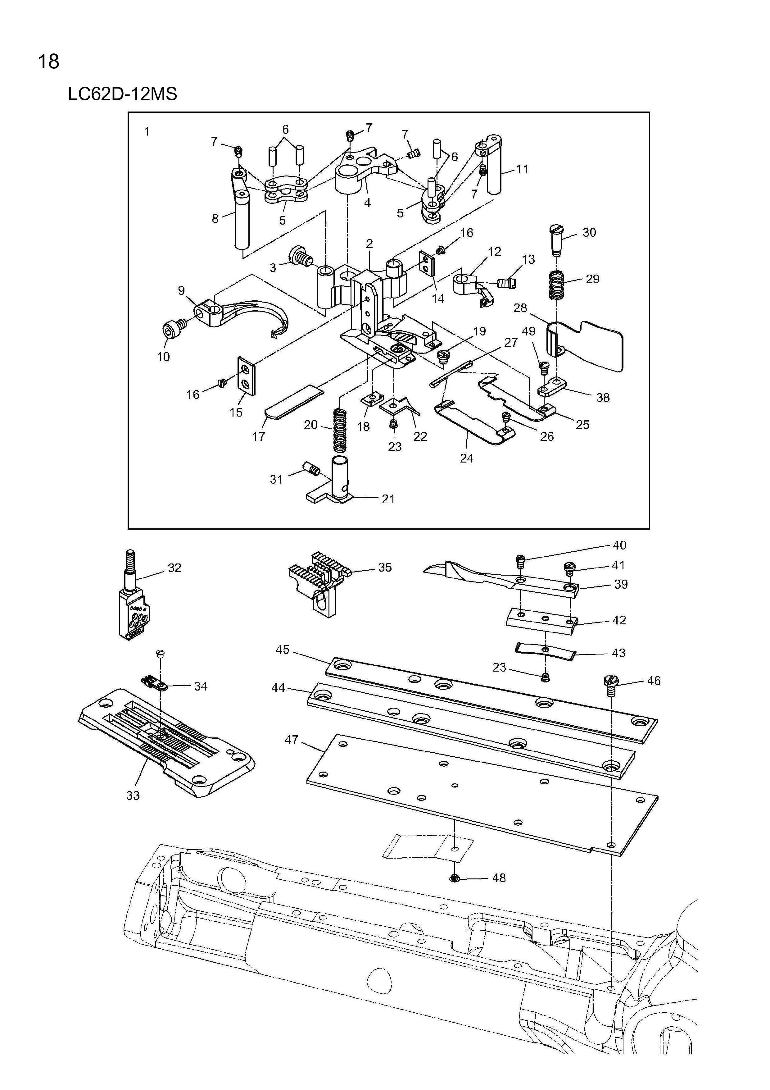 18 LC62D-12MS EXCLUSIVE PARTS фото