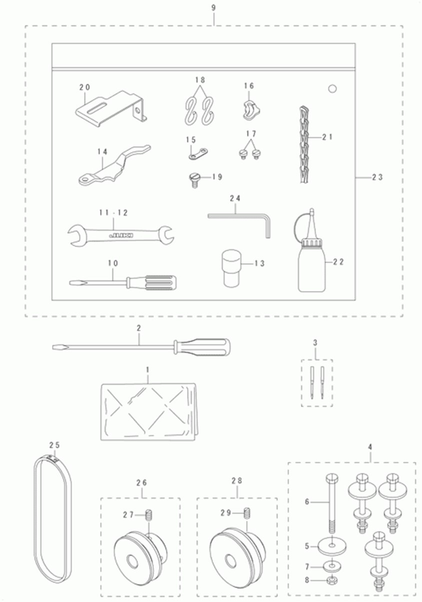 MB-1373 - 14. ACCESSORIE PARTS COMPONENTS