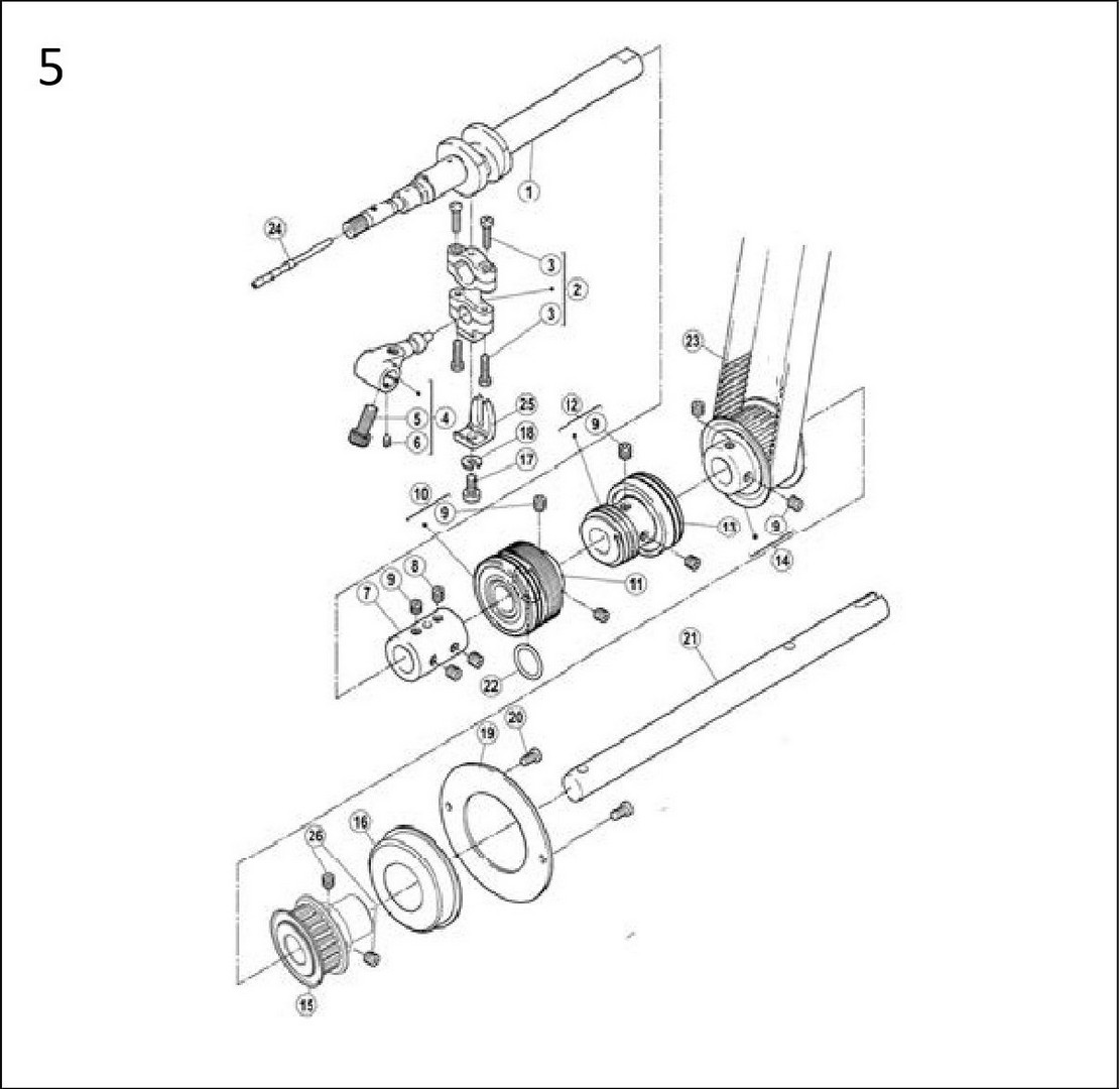 5 Hook Shaft Assemblies