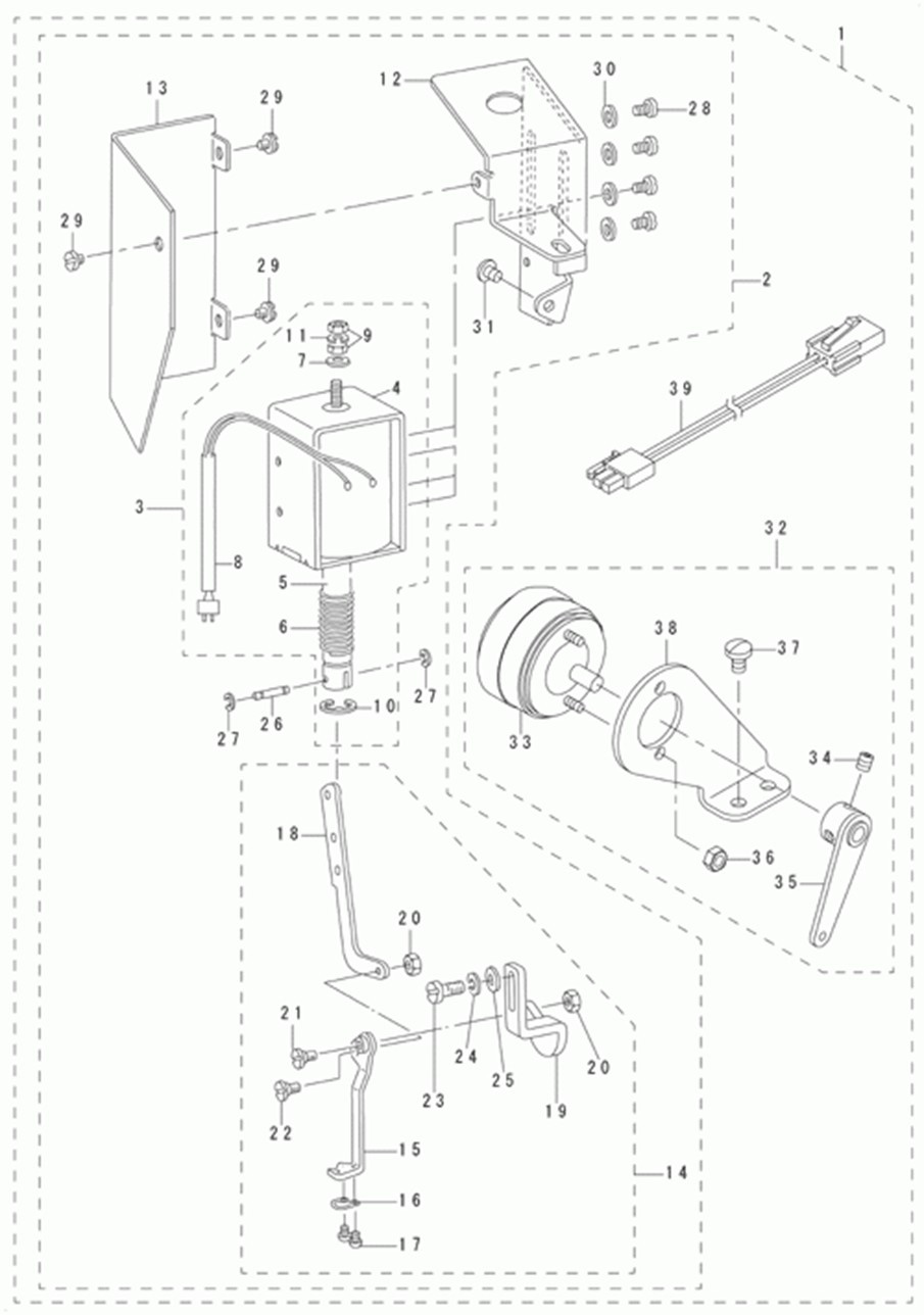 MB-1800ABR10 (с устройством для подачи пуговиц) - 11. WIPER COMPONENTS