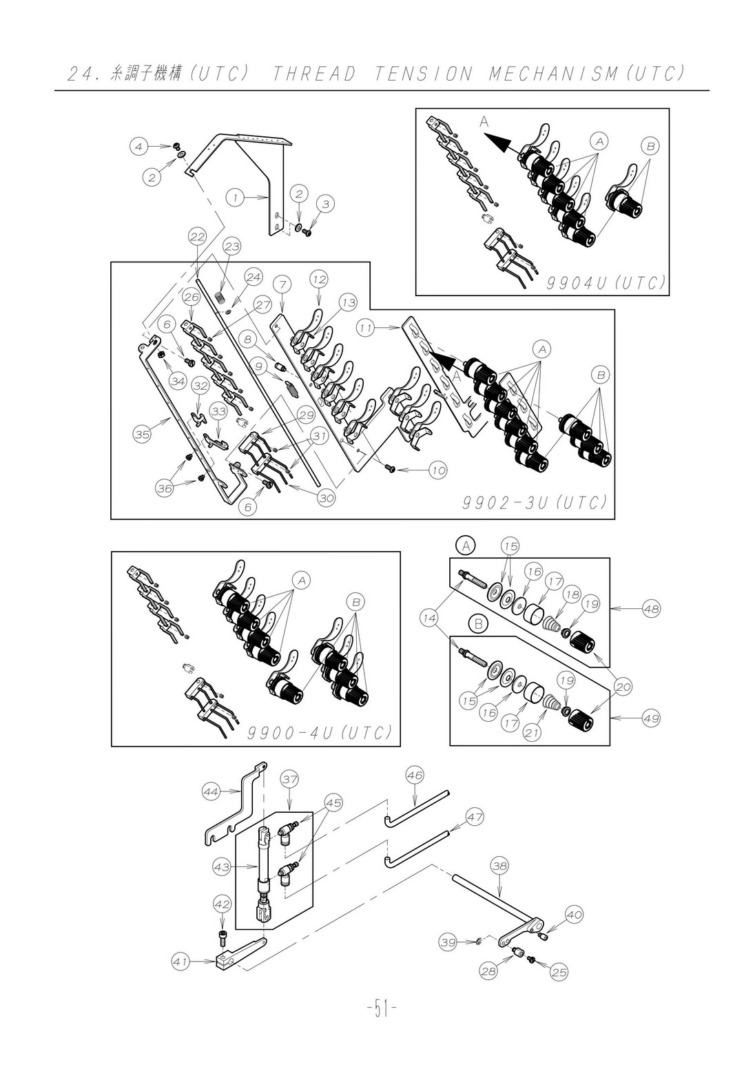 24 THREAD TENSION MECHANISM (UTC)