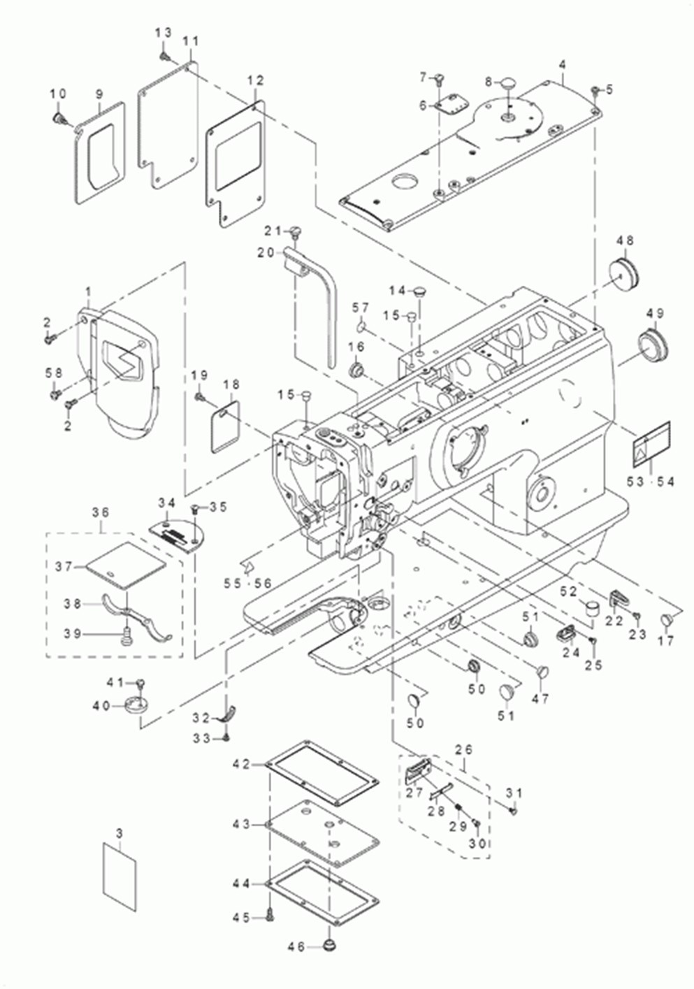 DNU-1541S - 1.FRAME & MISCELLANEOUS COVER COMPONENTS